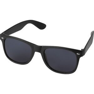 Unisex Adult Sun Ray Sunglasses / Solid Black